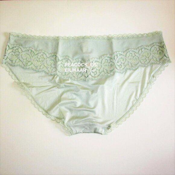 VICTORIA SECRET Body by Victoria Bikini Panty Size XL Silky Lace Mint Rare NWT - Picture 6 of 8